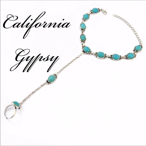 Festival hippie boho turquoise anklets🌈 - Picture 2 of 4